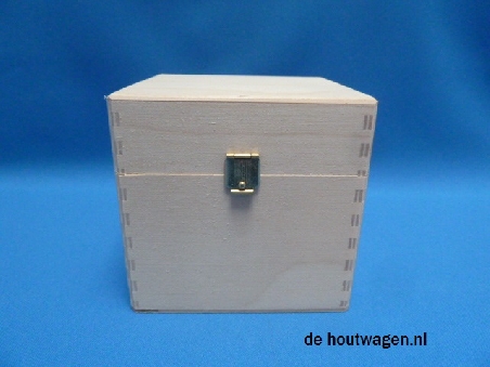 De Houtwagen | kist de luxe 11 x 11 x 10.5 | houten kisten vierkant | € 12,50