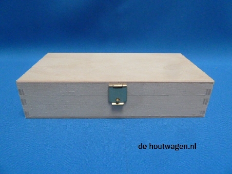 De Houtwagen | kist de luxe 15.5 x 7.5 x 3.5 | houten kisten rechthoekig | € 10,95