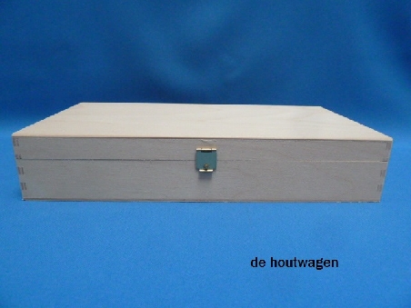 De Houtwagen | kist de luxe 27 x 14 x 5 | houten kisten rechthoekig | € 13,95