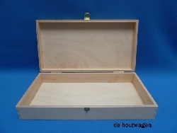 De Houtwagen | kist de luxe 27 x 14 x 5 | houten kisten rechthoekig | € 13,95
