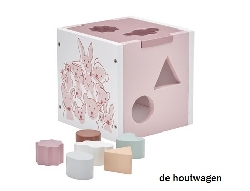 blokkenstoof roze kid's concept