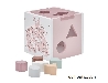 De Houtwagen | blokkenstoof roze kid's concept | stapelen en sorteren | € 14,95