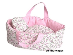 poppen draagwiegje bloem