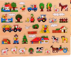 noppenpuzzel boerderij extra groot