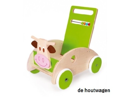 De Houtwagen | loopwagen koe scratch | houten loopwagens | € 49,95