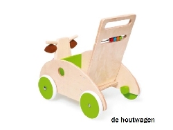 De Houtwagen | loopwagen koe scratch | houten loopwagens | € 49,95