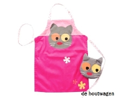 kinderschortje flower cat