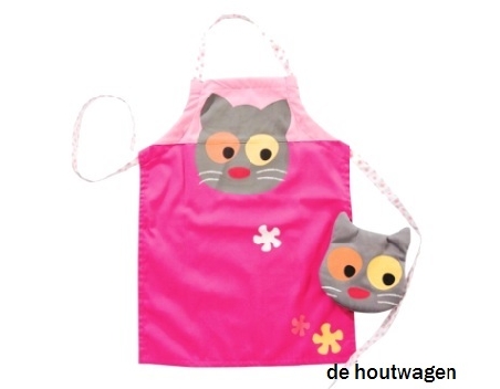 kinderschortje flower cat