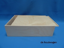 kist met schuifdeksel 37 x 25 x 10