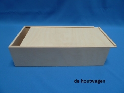 kist met schuifdeksel  37 x 19 x 10