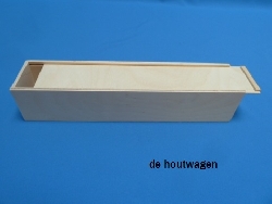 kist met schuifdeksel 39 x 8 x 8