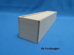 De Houtwagen | kist met schuifdeksel 39 x 8 x 8 | houten kisten met schuifdeksel | € 11,95