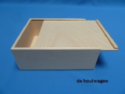 kist met schuifdeksel 19 x 16 x 7