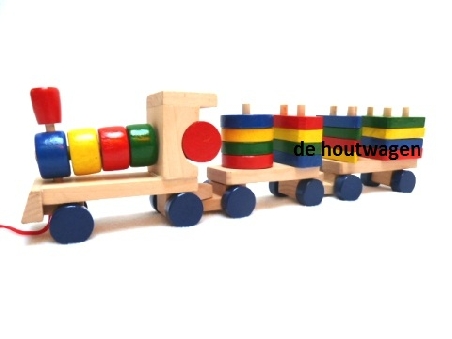 De Houtwagen | houten geo trein | gewone treinen | € 11,50