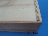 De Houtwagen | opbergkrat beukenhout gelakt lang 60 x 40 x 21 | houten kratten | € 45,00