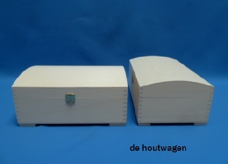 De Houtwagen | houten schatkist 26 x 17 x 12 | houten kisten overige vormen | € 39,95