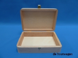 De Houtwagen | kist met ronde hoeken 21 x 14.5 x 5.5 | houten kisten rechthoekig | € 22,50