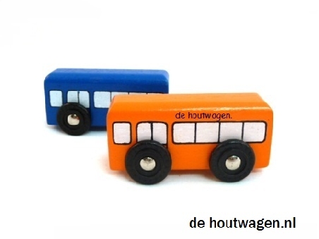 De Houtwagen | houten speelgoed bussen | houten auto's | € 3,95