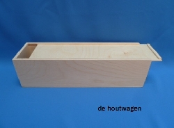 kist met schuifdeksel 37.5 x 10.5 x 10