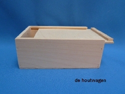 kist met schuifdeksel 13 x 9 x 5