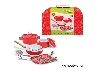 kookset rood in koffer