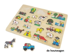 knop puzzel boerderij groot