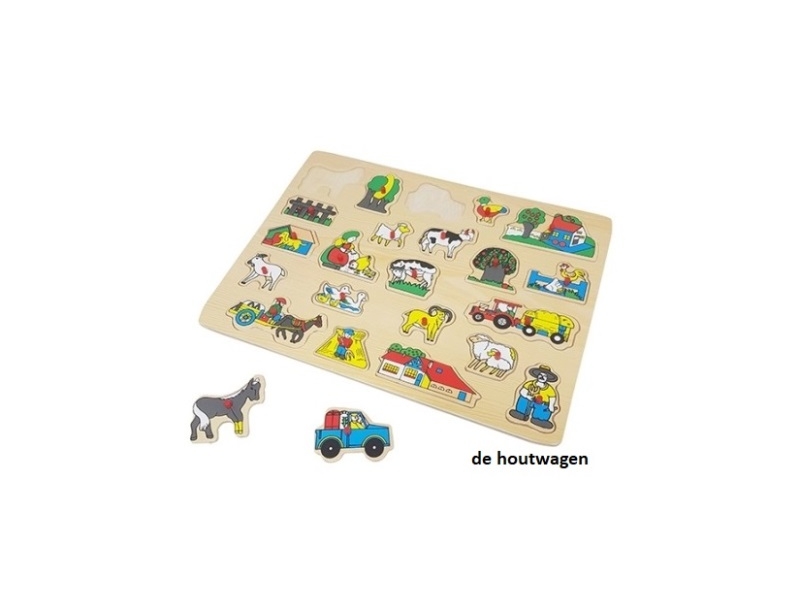 knop puzzel boerderij groot