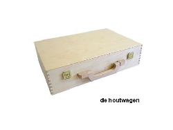 De Houtwagen | koffer nr. 1 gelakt | houten koffers | € 34,00