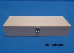 De Houtwagen | kist lang smal 23.5 x 7.5 x 5 | houten kisten rechthoekig | € 13,95