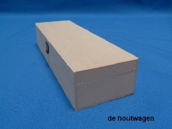 De Houtwagen | kist lang smal 23.5 x 7.5 x 5 | houten kisten rechthoekig | € 13,95