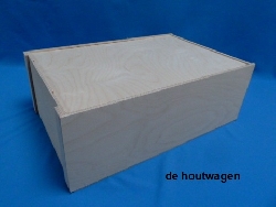 De Houtwagen | kist met schuifdeksel 58 x 37.5 x 20 | houten kisten met schuifdeksel | € 46,00