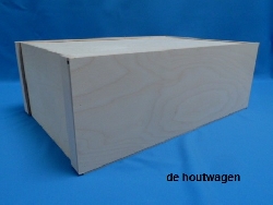 De Houtwagen | kist met schuifdeksel 58 x 37.5 x 20 | houten kisten met schuifdeksel | € 46,00