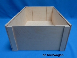 De Houtwagen | kist met schuifdeksel 58 x 37.5 x 20 | houten kisten met schuifdeksel | € 46,00