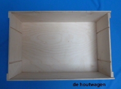 De Houtwagen | kist met schuifdeksel 58 x 37.5 x 20 | houten kisten met schuifdeksel | € 46,00
