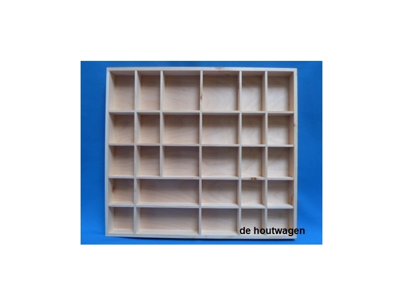 De Houtwagen | Houten Letterbak Grenen – Playwood -  45 × 40 cm | letterbakken | € 21,50