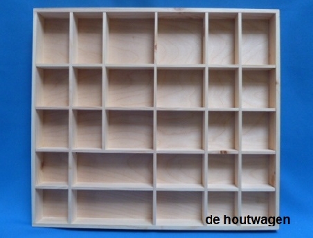 De Houtwagen | Houten Letterbak Grenen – Playwood -  45 × 40 cm | letterbakken | € 21,50