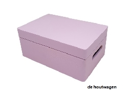 opbergkist roze klein 30 x 20 x 13