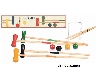 croquet spel voor 4 personen