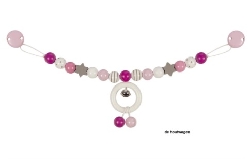 kinderwagenspanner ster roze