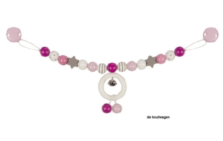 kinderwagenspanner ster roze