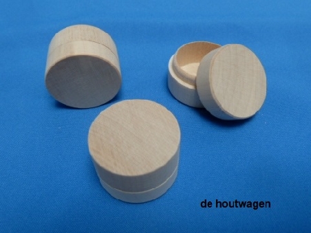 De Houtwagen | ringenkistje rond | houten kisten overige vormen | € 2,75