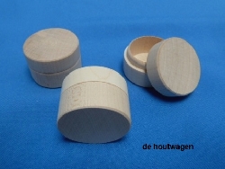 De Houtwagen | ringenkistje rond | houten kisten overige vormen | € 2,75