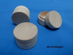 De Houtwagen | ringenkistje rond | houten kisten overige vormen | € 2,75