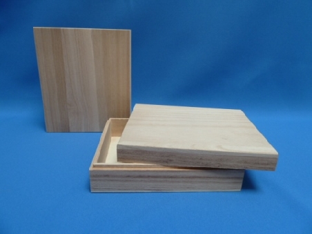 De Houtwagen | kistje met losse deksel paulonia 16 x 14 x 5 | houten kisten rechthoekig | € 4,50