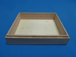 De Houtwagen | kistje met losse deksel paulonia 16 x 14 x 5 | houten kisten rechthoekig | € 4,50