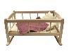 De Houtwagen | houten poppenwieg met dekentje | poppenbedjes | € 59,95