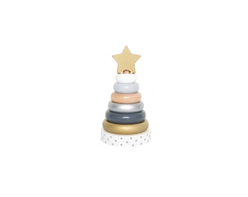 stapelring goud - zilver