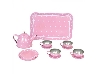 De Houtwagen | theeserviesje roze in opbergkoffer | kinder thee serviesjes | € 24,95