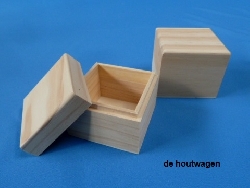 kubus kistje 7.5 x 7.5 x 6