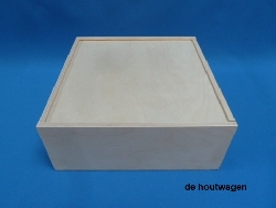 kist met schuifdeksel 25 x 25 x 10-0